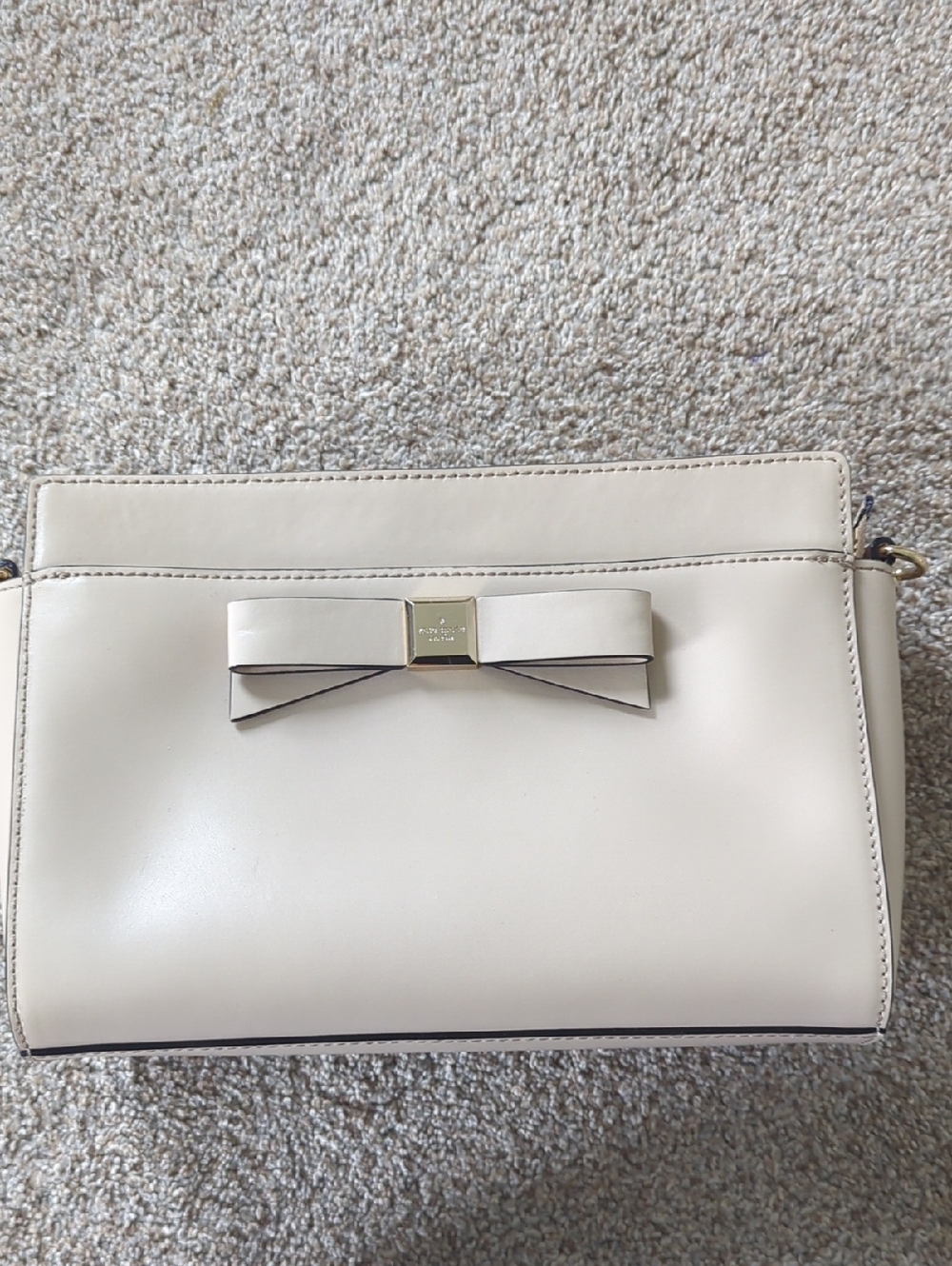 kate spade Cream Bow-Front Crossbody Bag